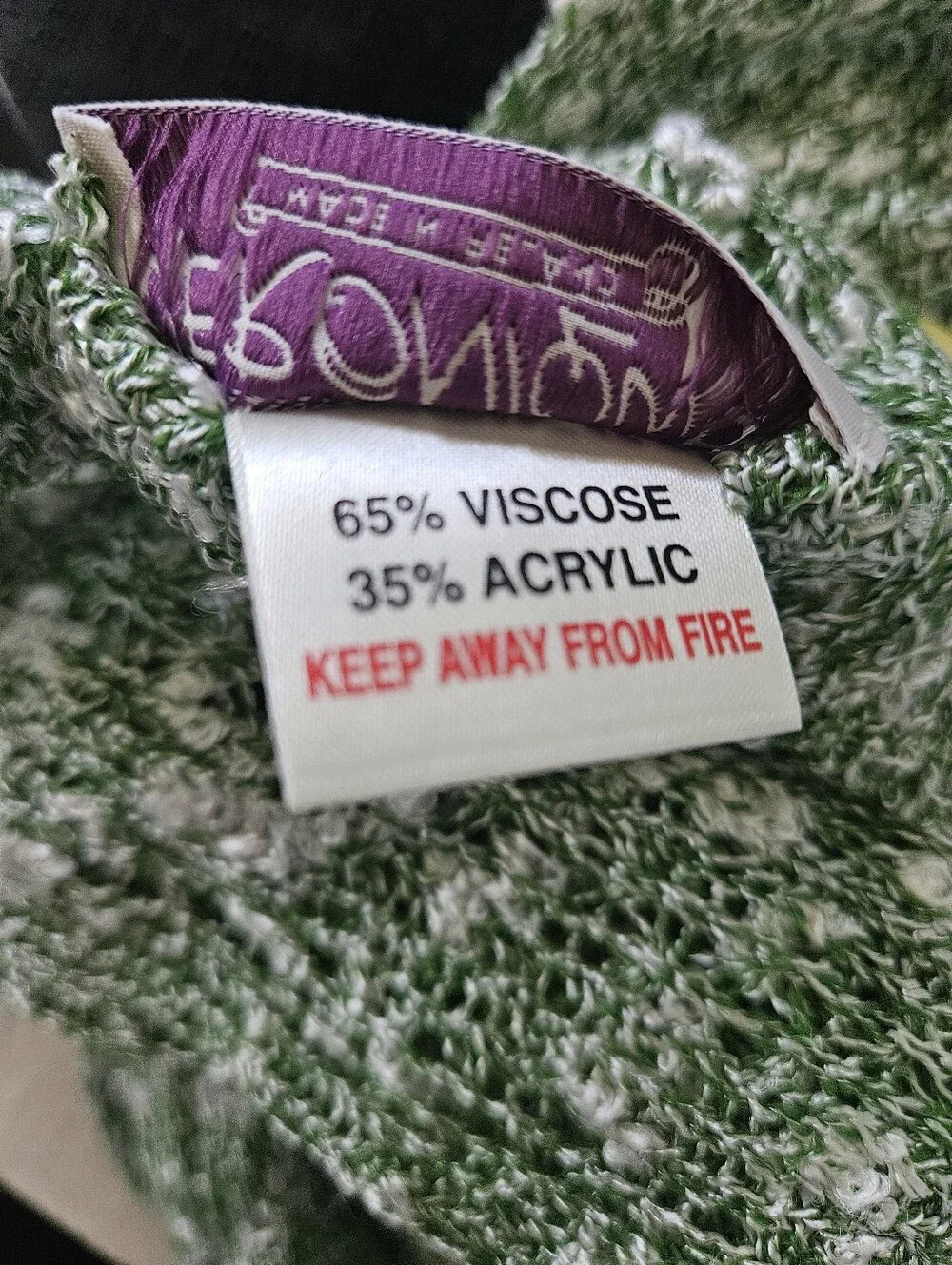 Vtg Veronique Scarf NWT Green